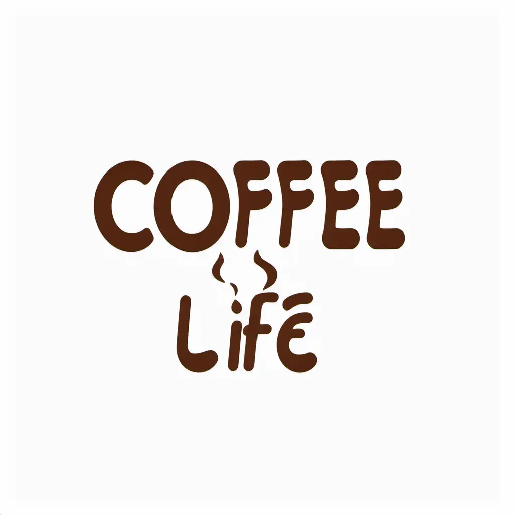 coffee is life white background