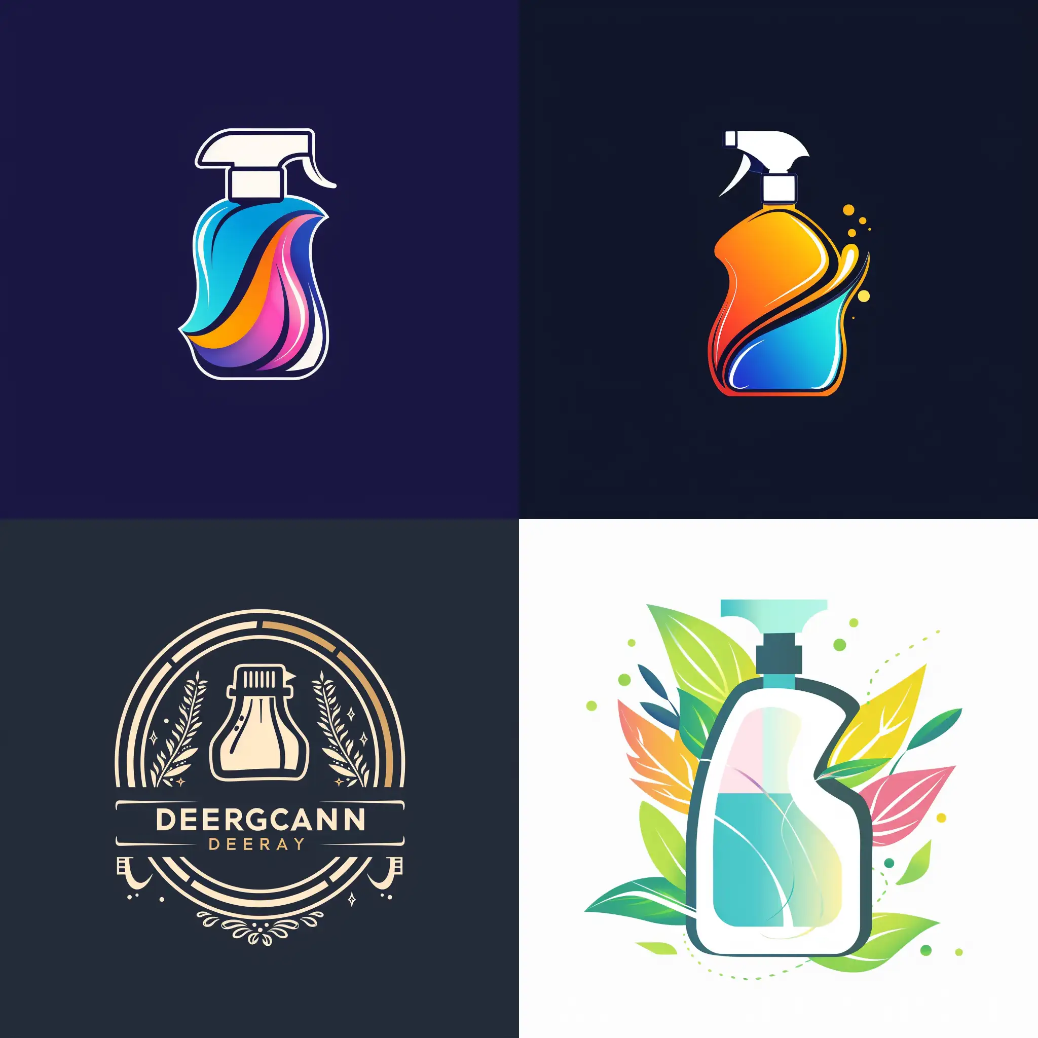 EcoFriendly-Detergents-Shop-Logo-with-Vector-Elements