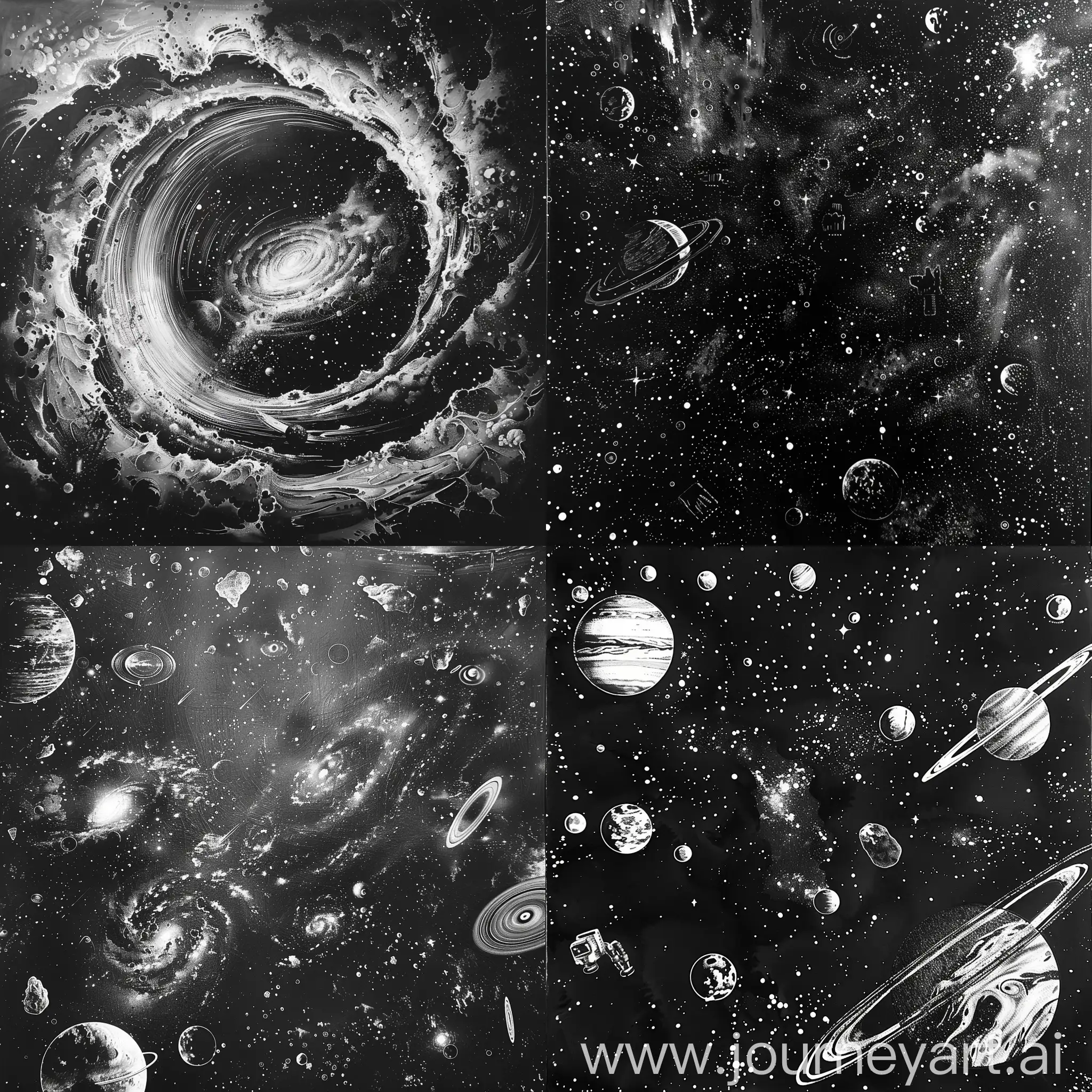 Monochrome-Cosmos-Exploring-a-Black-and-White-Universe