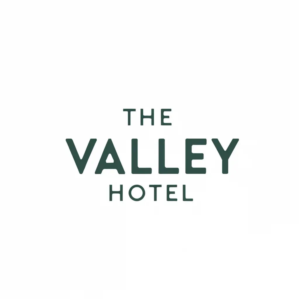 a logo design,with the text "The Valley Hotel", main symbol:no symbol,Moderate,clear background