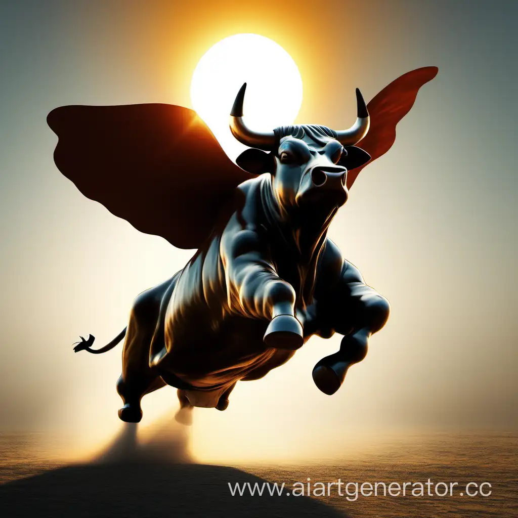 Majestic-Bull-Soaring-Towards-the-Sun