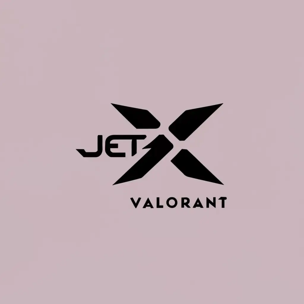 logo, throwing knives, air, Jett Valorant, with the text "rinad_xx", typography, be used in Technology industry
