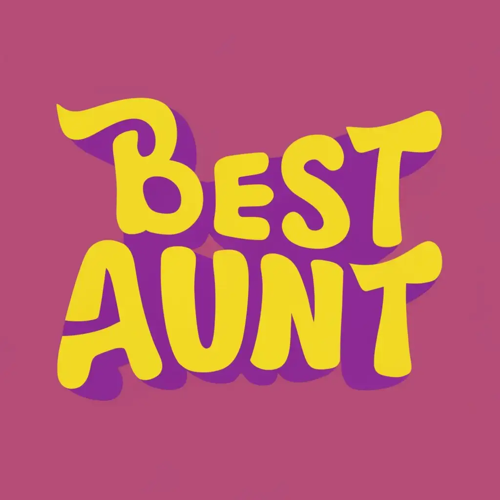 logo, Best aunt, with the text "Best aunt", typography, be used in Home Family industry