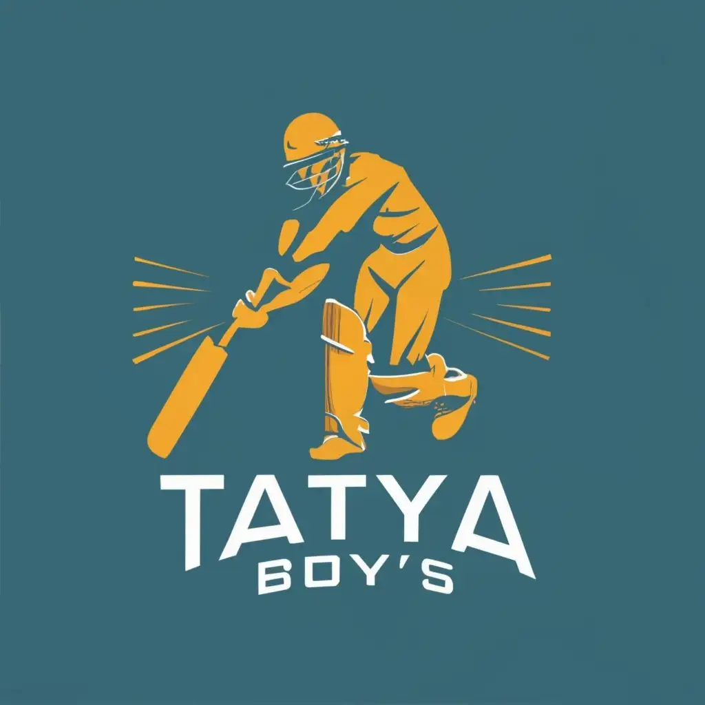 logo, Cricket, with the text "Tatya Boy's", typography, be used in Sports Fitness industry