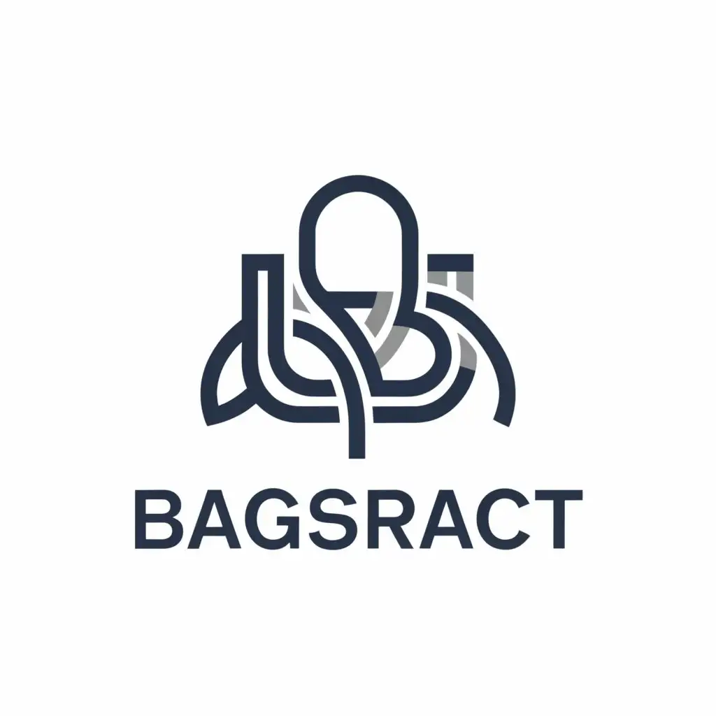 LOGO-Design-For-Bagstract-Minimalist-Handbags-Abstract-Logo-on-Clear-Background