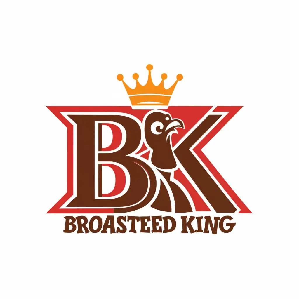 a logo design,with the text "BROASTED KING", main symbol:Design a captivating logo for Broasted Chicken International, showcasing the essence of their mouthwatering offerings. Incorporate elements such as a succulent chicken, tempting burger wraps, and crispy French fries to capture the essence of their delicious cuisine. Your task is to create a logo that not only reflects the brand's identity but also entices customers with the promise of flavor and satisfaction.,Moderate,be used in Restaurant industry,clear background