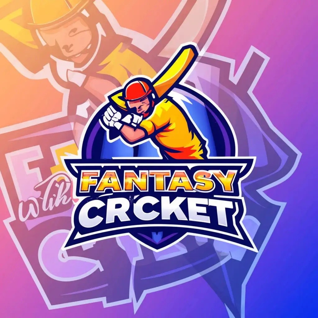 a logo design,with the text "Earn With Fantasy Cricket 🏏", main symbol:Cricket ,Moderate,be used in Technology industry,clear background