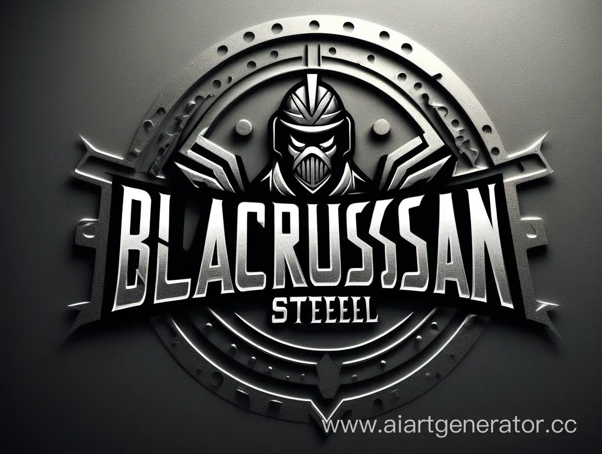 Black-Russian-Steel-Welding-Metal-Structures-Logo-Design