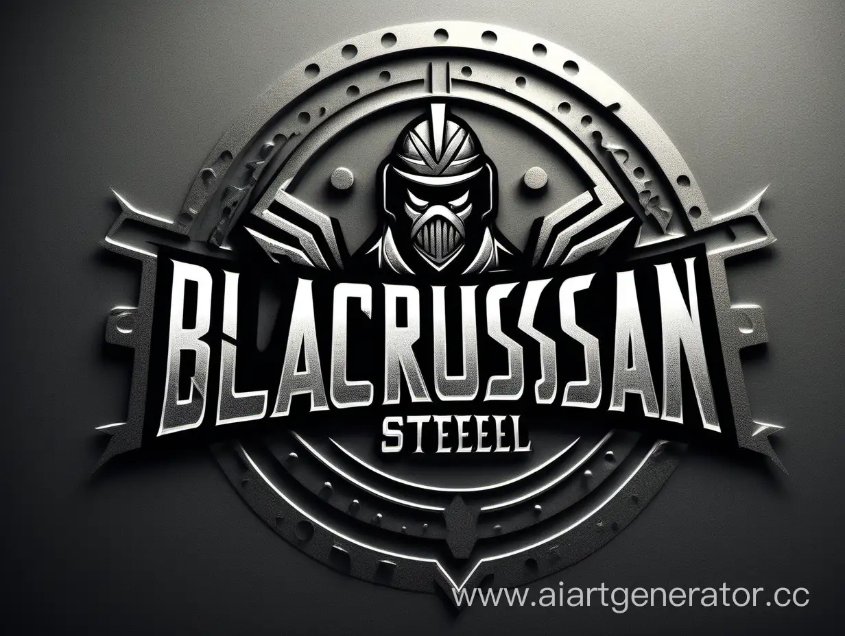 Black Russian Steel Welding Metal Structures Logo Design | AI Art Generator