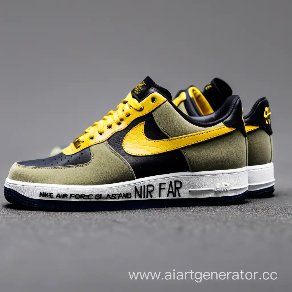 коллаборация кроссовок nike air force 1 и бренда stone island