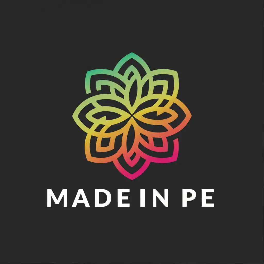 a logo design,with the text "MADEINPE", main symbol:flower,complex,be used in Beauty Spa industry,clear background