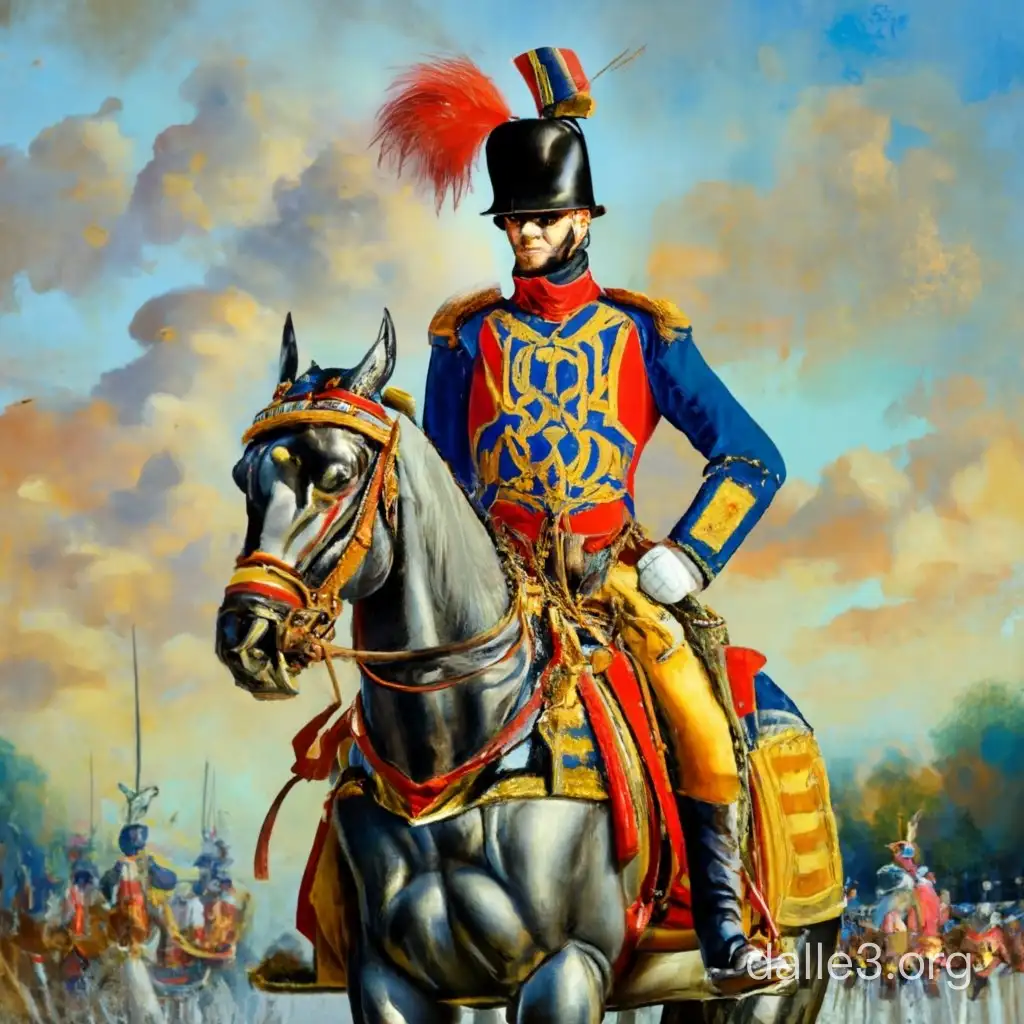 Hussar in full dress uniform