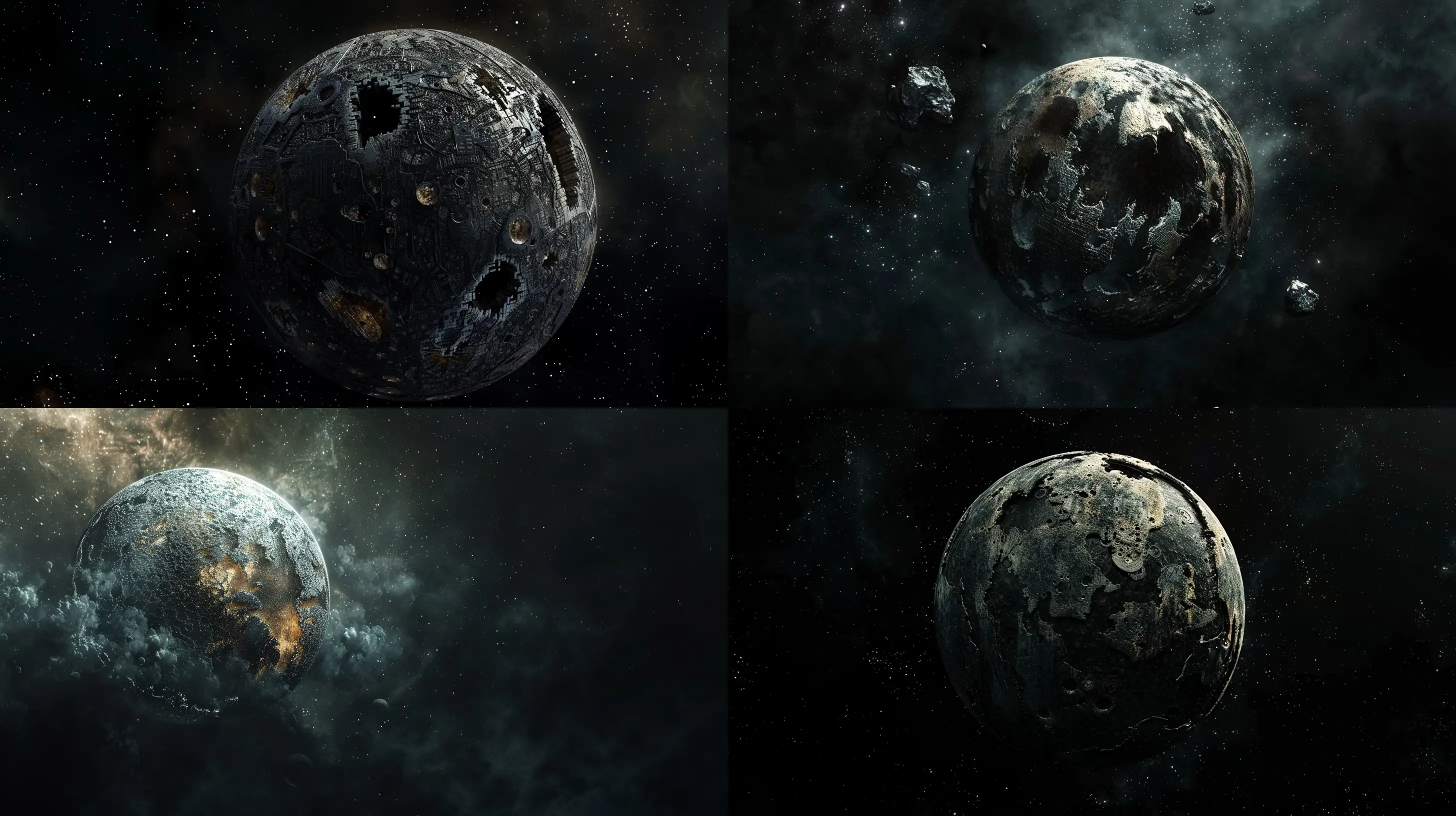 Steampunk-Metal-Planet-in-Dark-Space-Fantasy-Astrology-Art