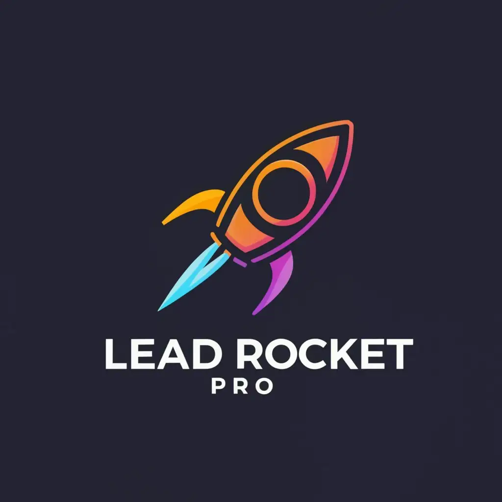 a logo design,with the text "Lead Rocket Pro", main symbol:any,Moderate,clear background