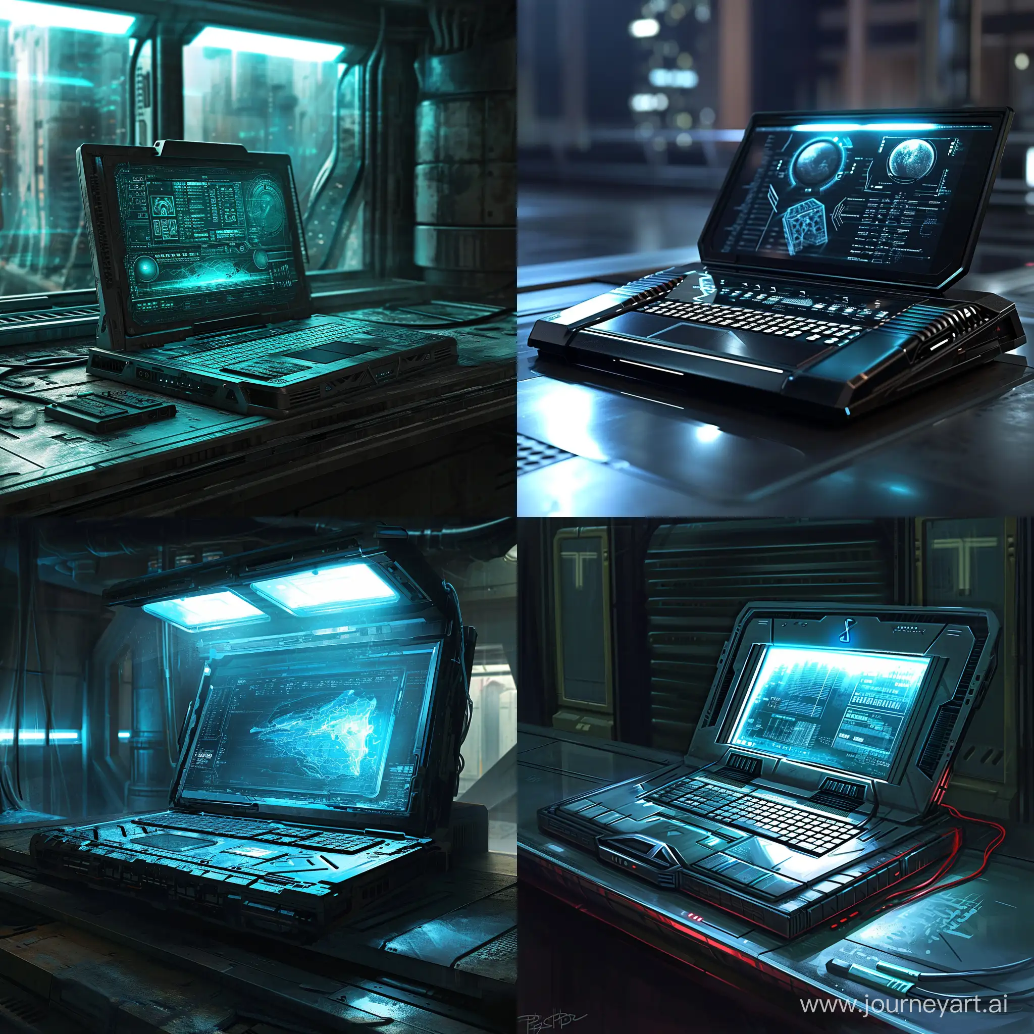 Futuristic-Laptop-Concept-Art-SciFi-Innovation-in-Digital-Technology