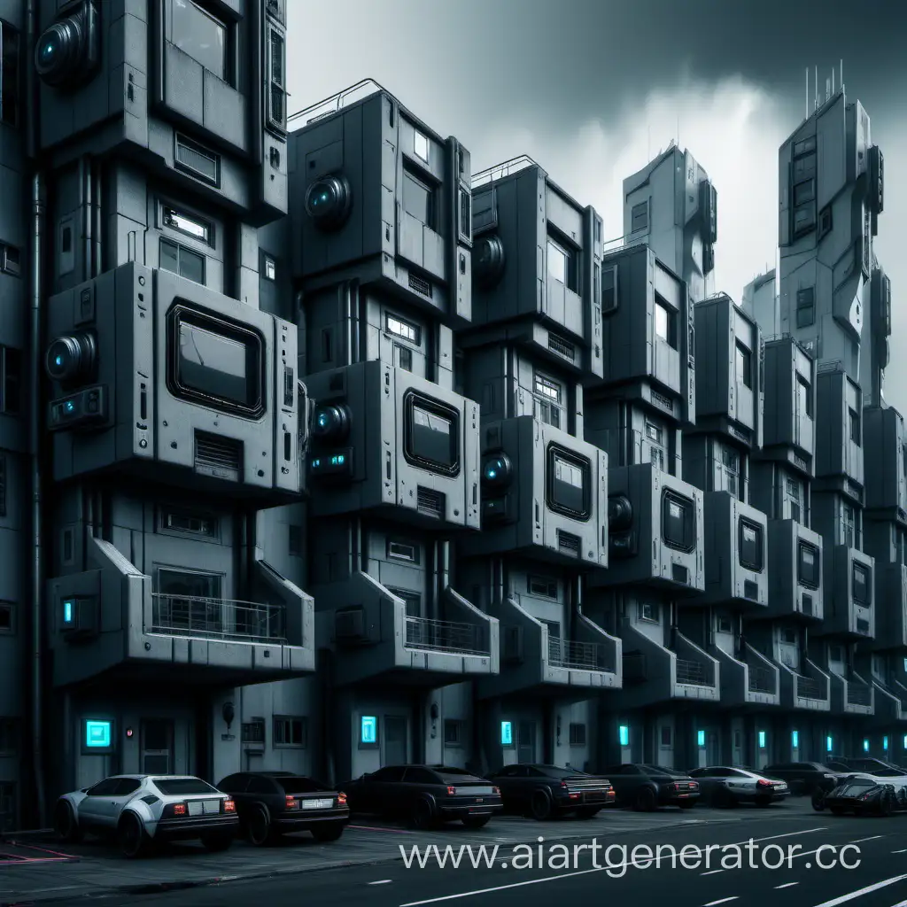 Futuristic-Cyberpunk-Gray-Panel-Houses