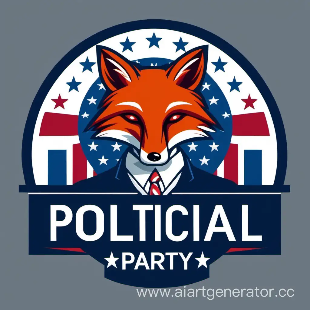 Dynamic-Fox-Political-Party-Emblem-for-Civic-Engagement