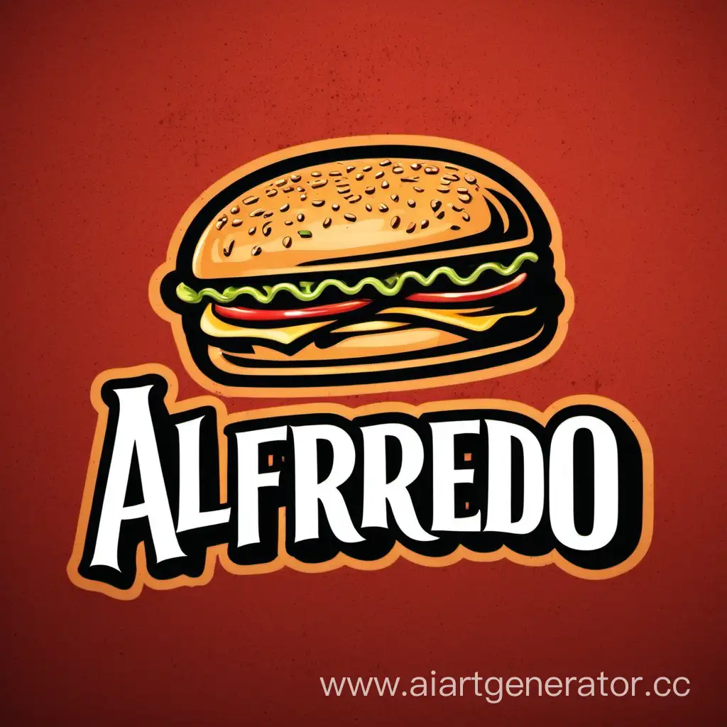 Логотип для фастфуда под названием Alfredo