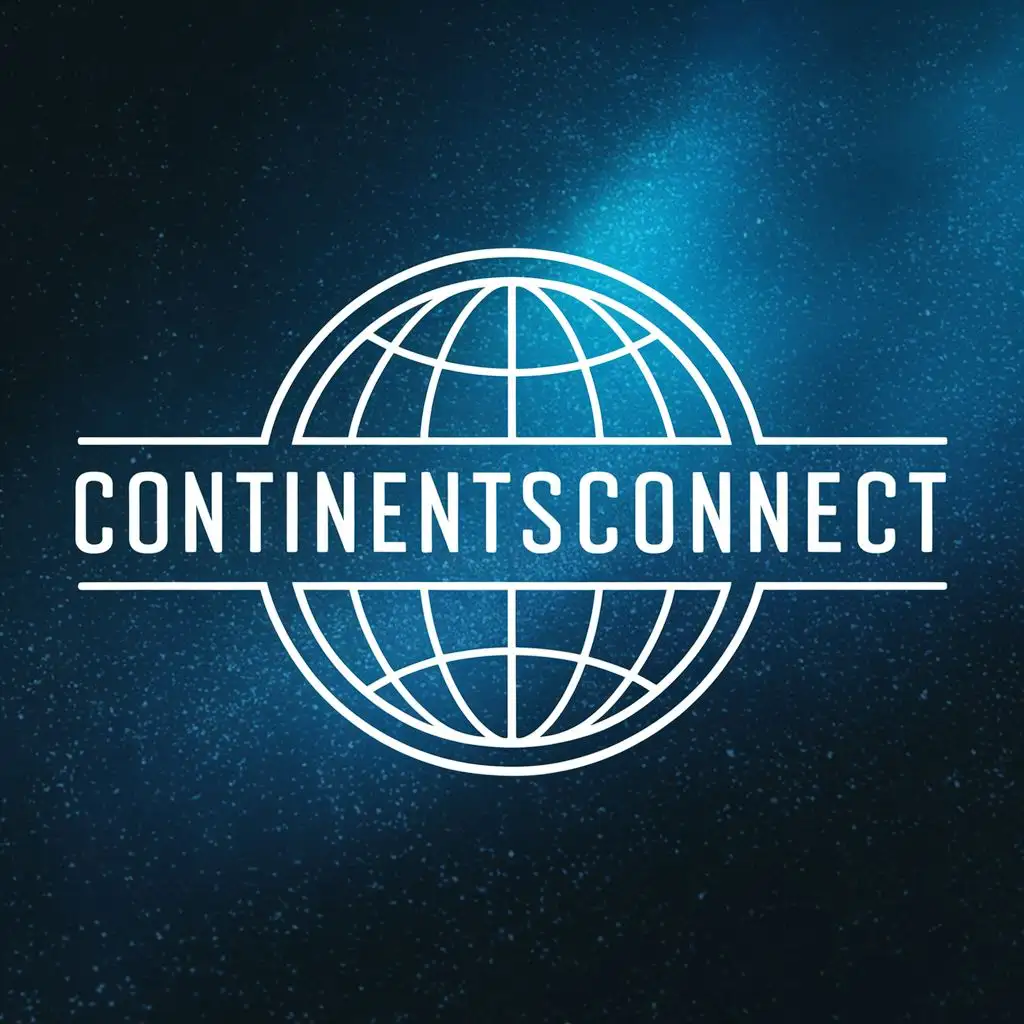 logo, Globe, with the text "ContinentsConnect", typography, be used in Technology industry

Colorful