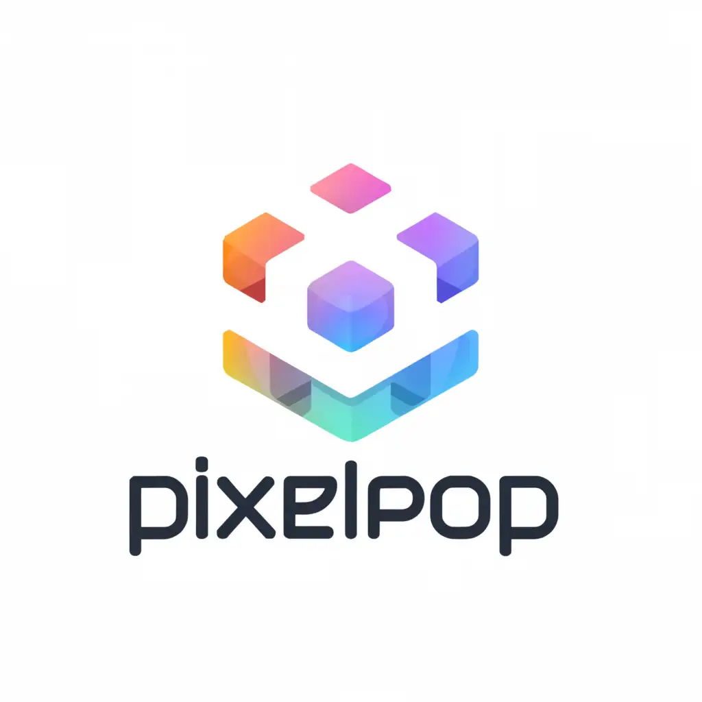 LOGO-Design-for-Pixelpop-PixelThemed-Design-with-a-Clean-and-Clear-Background
