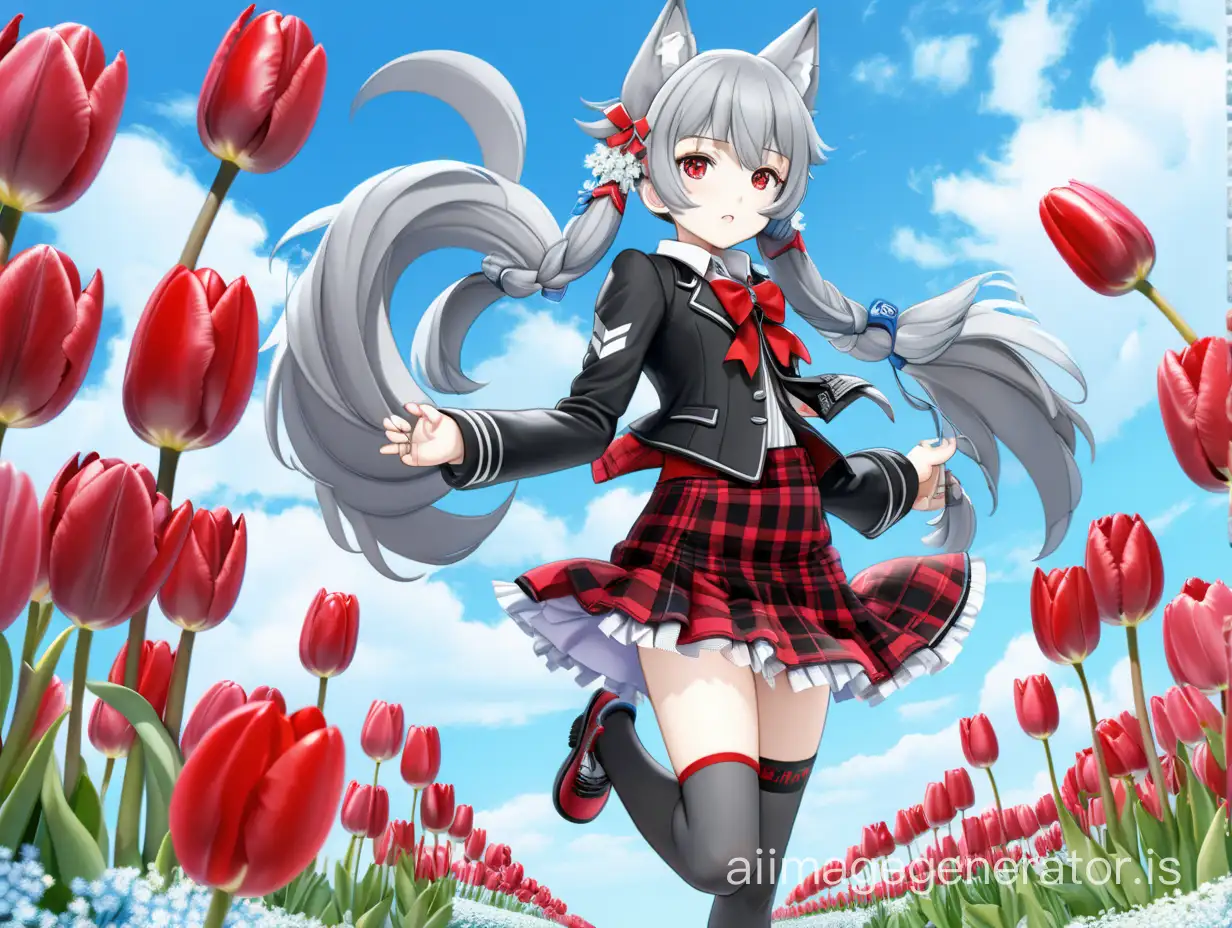 March-8th-Celebration-with-Anime-Wolf-Girl-VTuber-Character-Against-a-Floral-Sky