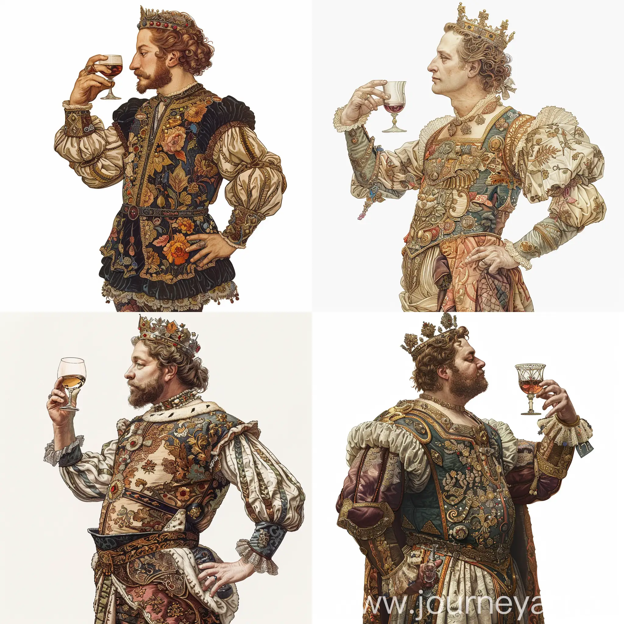 Ancient-French-King-with-Wine-Regal-Portrait-in-Exquisite-Attire