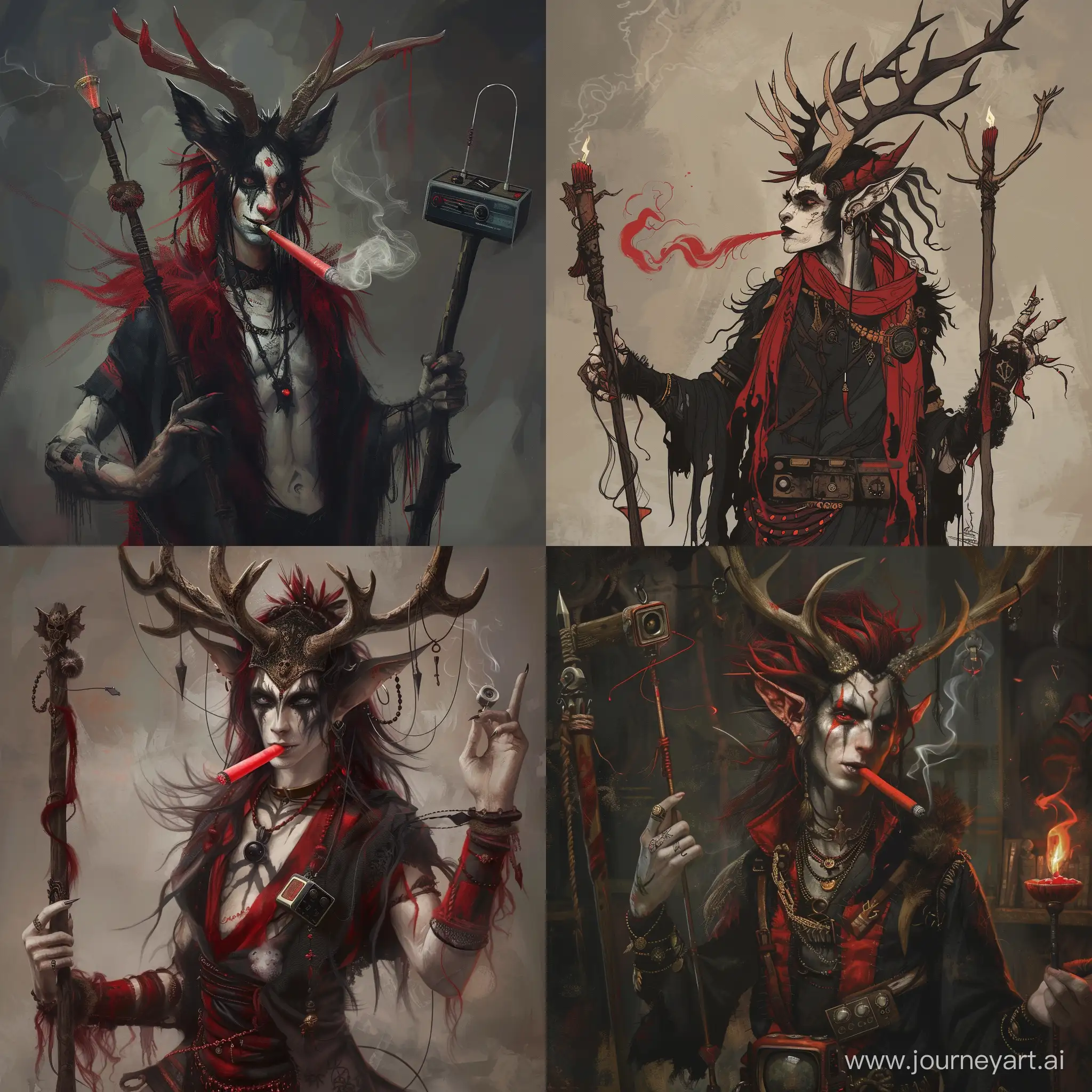 Sinister-Alastor-Demon-with-Deer-Horns-and-Red-Smoke