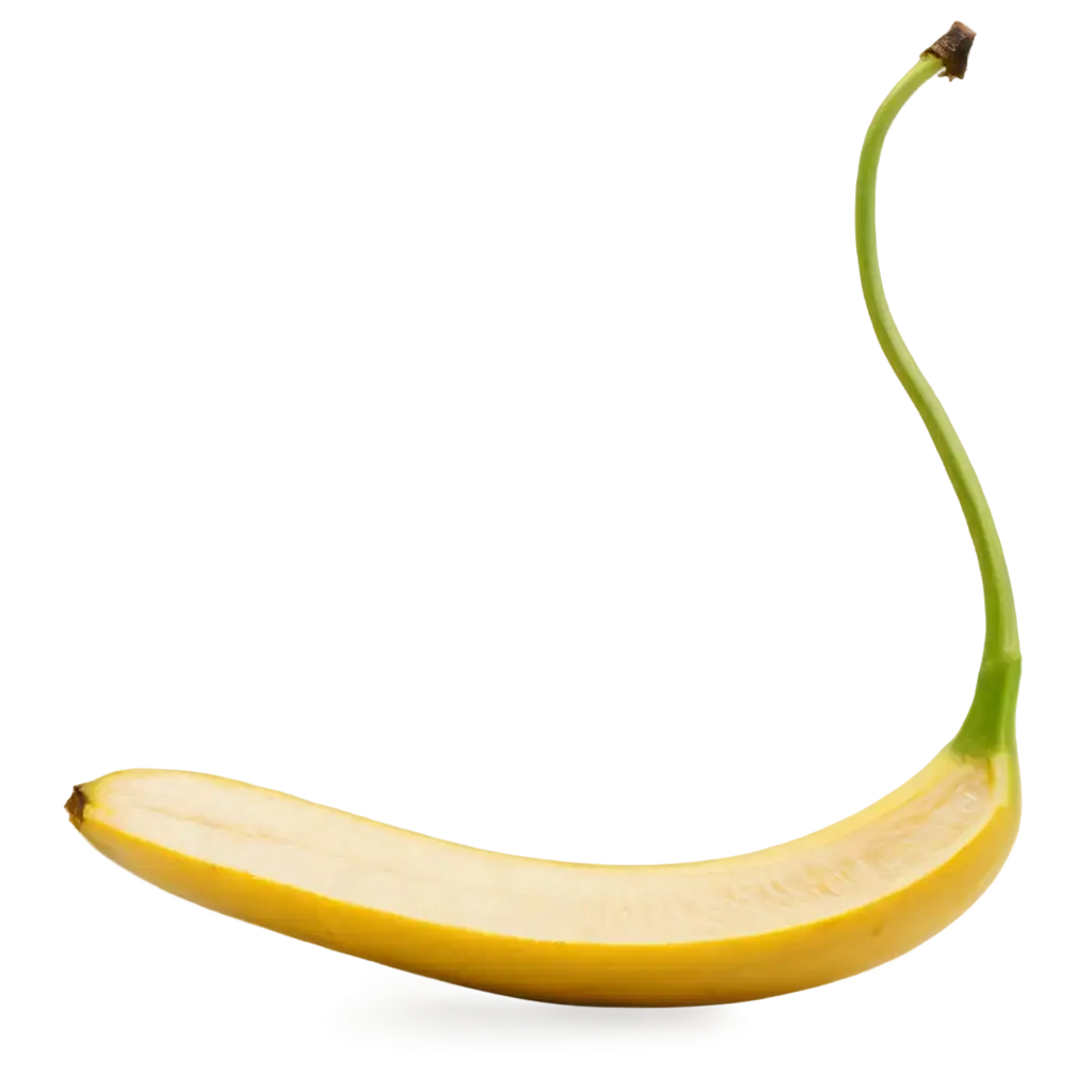 isolated opened banana