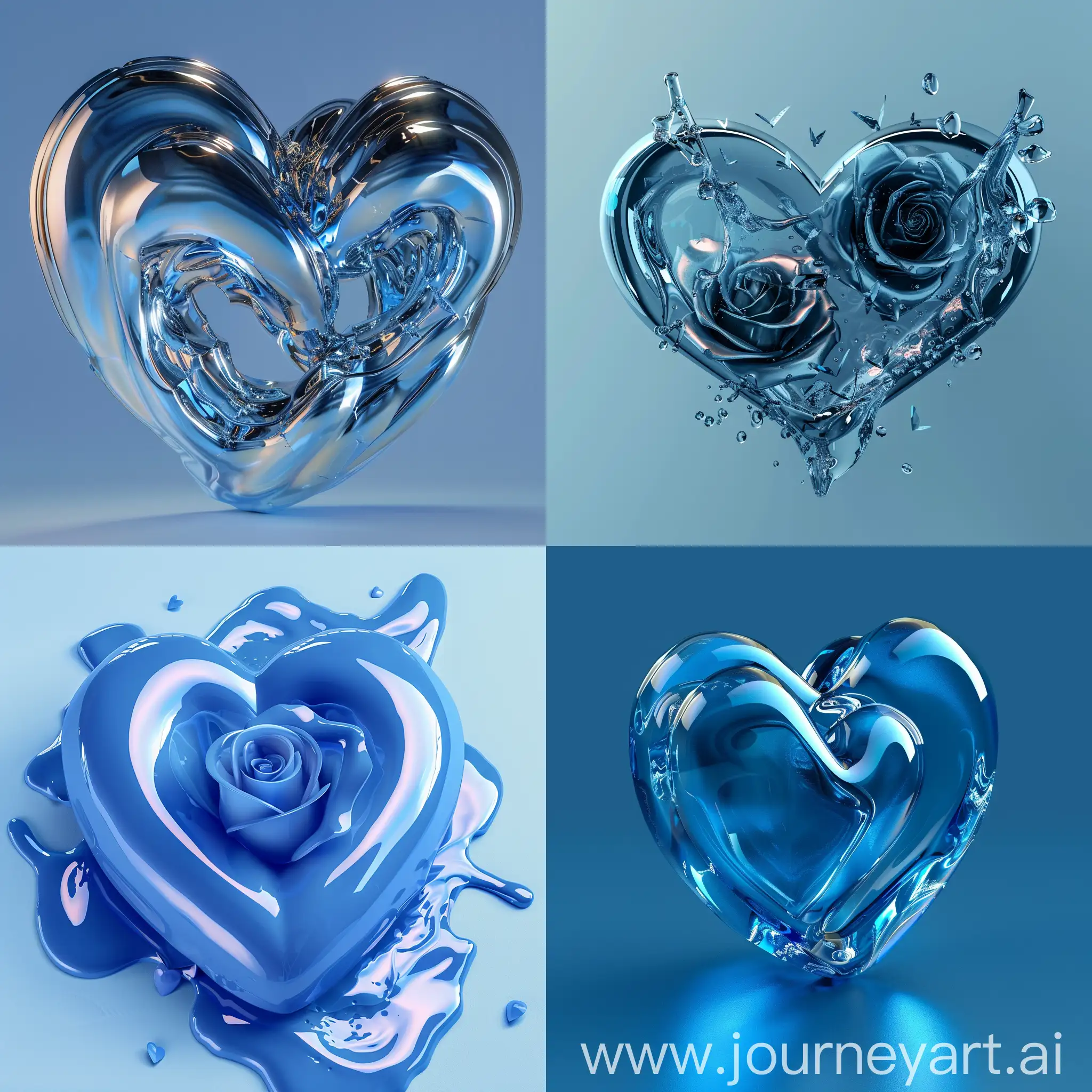 Romantic-3D-Album-Cover-with-Blue-Theme