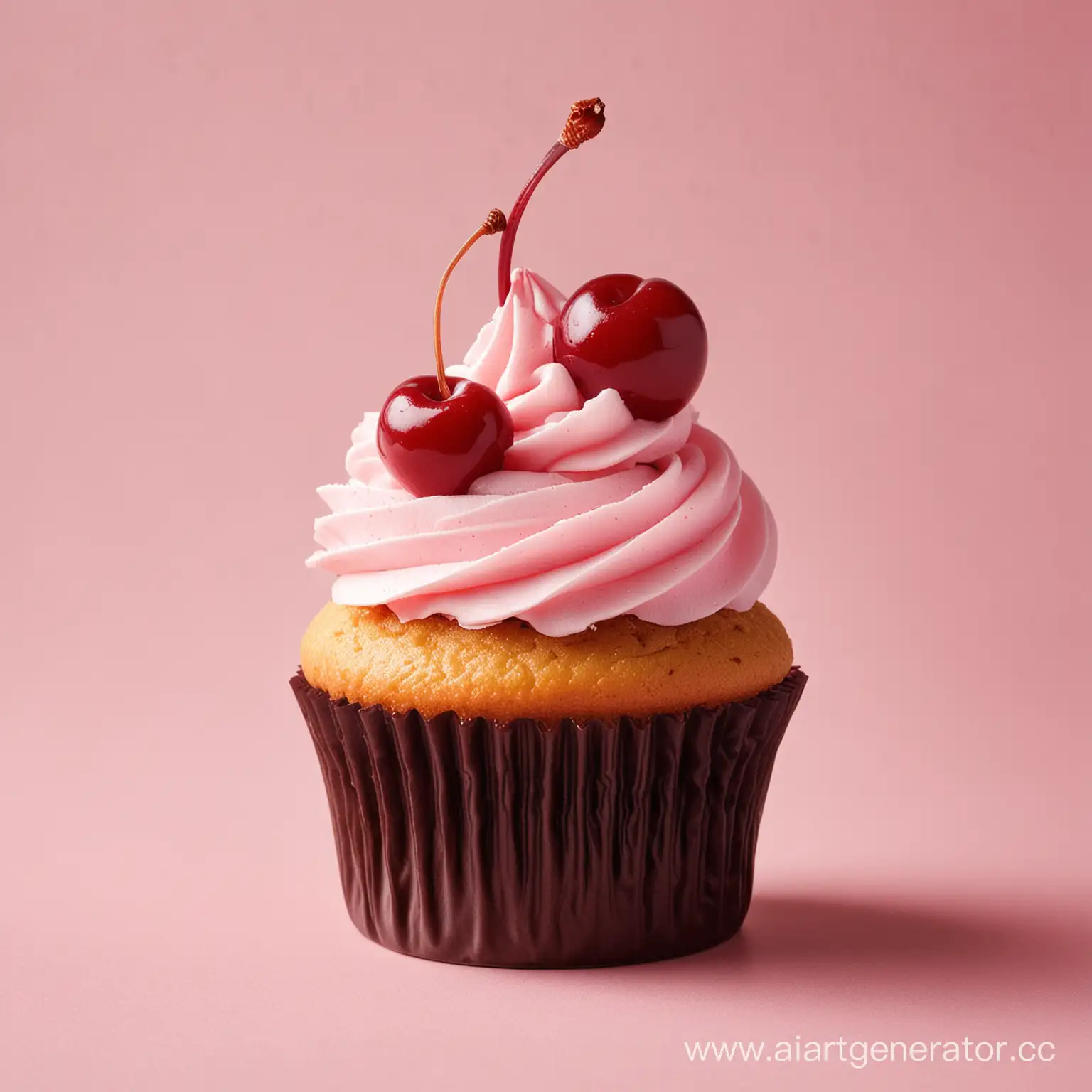 Delicious-Cupcake-with-Fresh-Cherry-on-Top