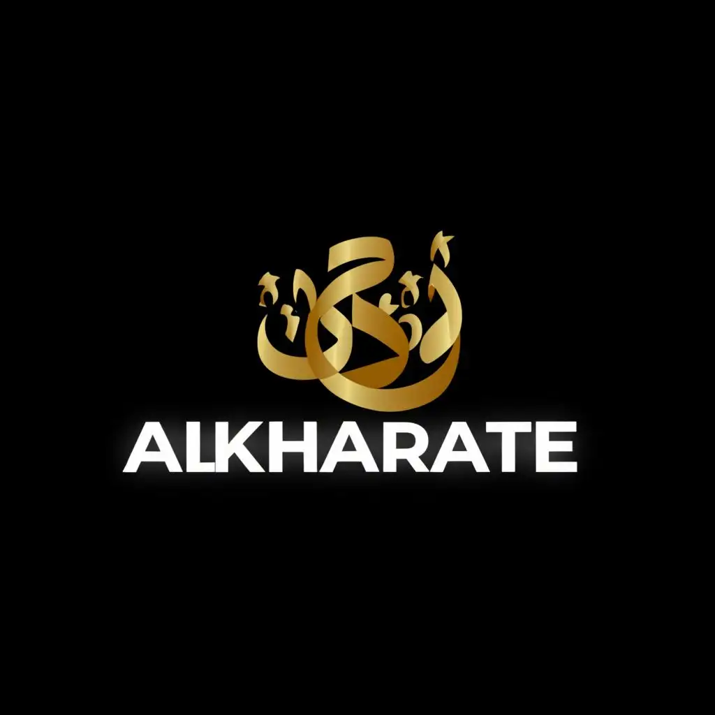 logo, the logo should be dedicated to the Arab market also i wanna use it for my product selling web site, with the text "Alkhayrate", typography, be used in Retail industry