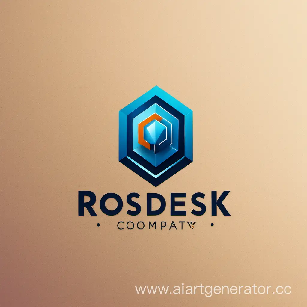 Innovative-Logo-Design-for-Rosdesk-Leading-IT-Company-Emblem