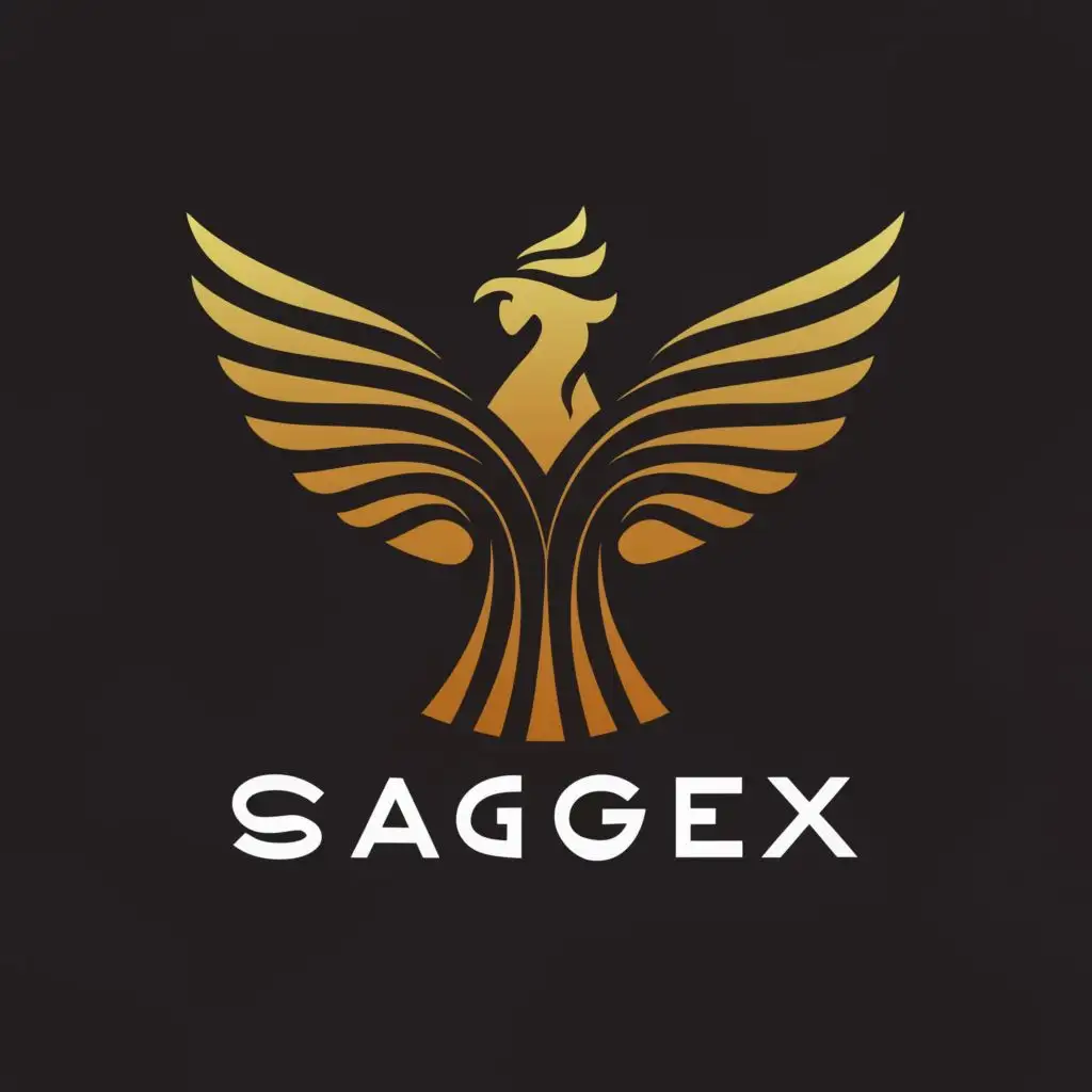 a logo design,with the text "sager", main symbol:phoenix bird,Moderate,clear background