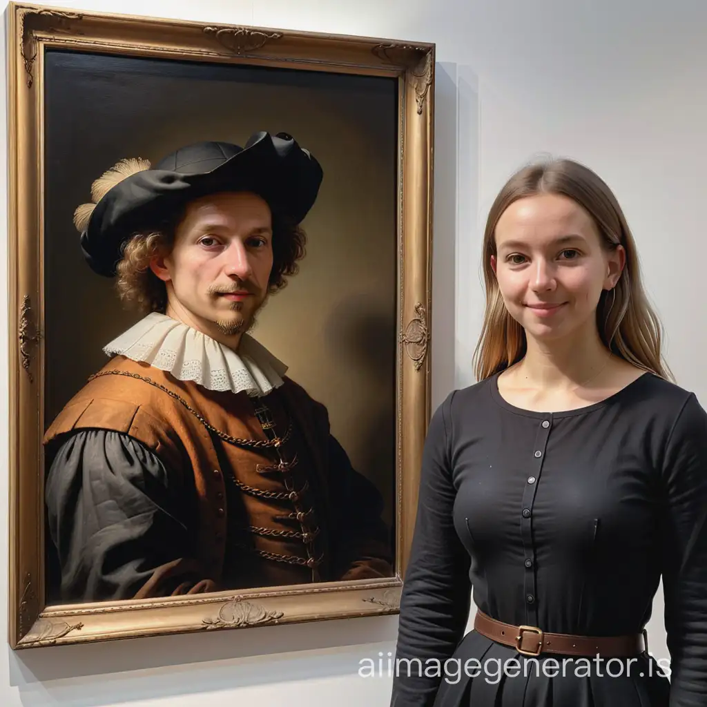 Painting: "Portait of Maerten Soolmans" and "Portrait of Oopjen Coppit" (sold as a pair)
Artist: Rembrandt, HD, 4K