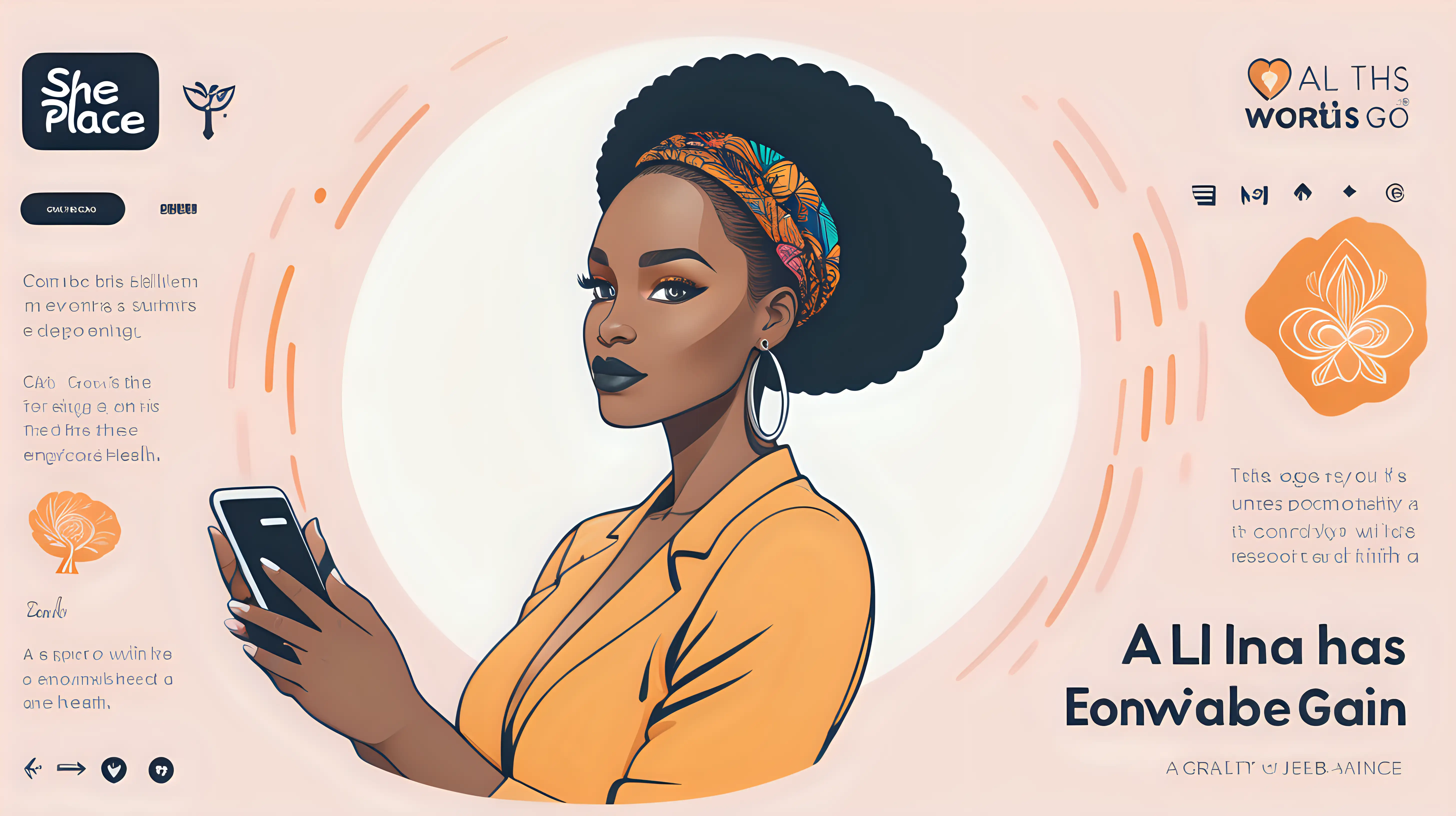 Empowering Black Women Vibrant Health Community Logo