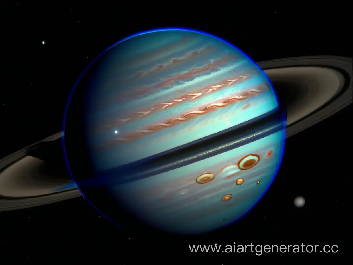 Нептун с кольцами как у Сатурна 