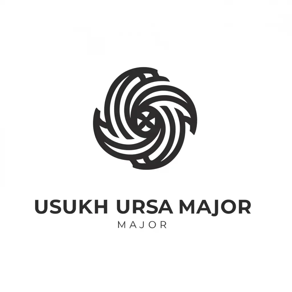 a logo design,with the text "usukh ursa major", main symbol:air,complex,clear background