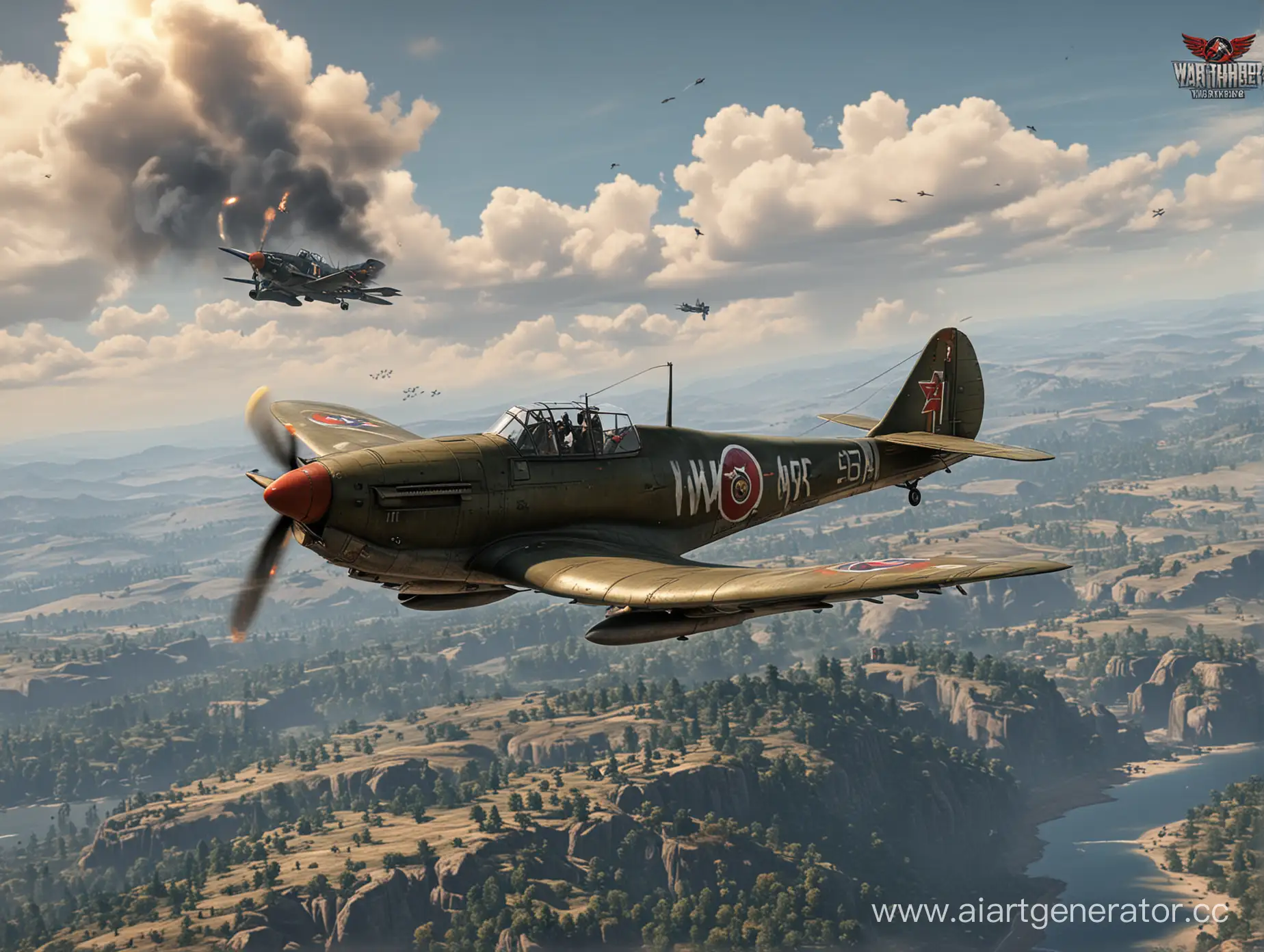 Intense-Aerial-Combat-in-War-Thunder