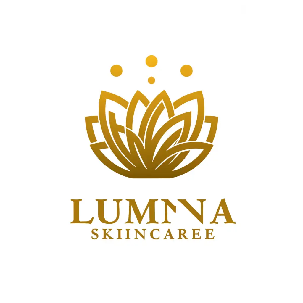 LOGO-Design-For-Lumina-Skincare-Elegant-Flower-Symbol-for-Beauty-Spa-Industry