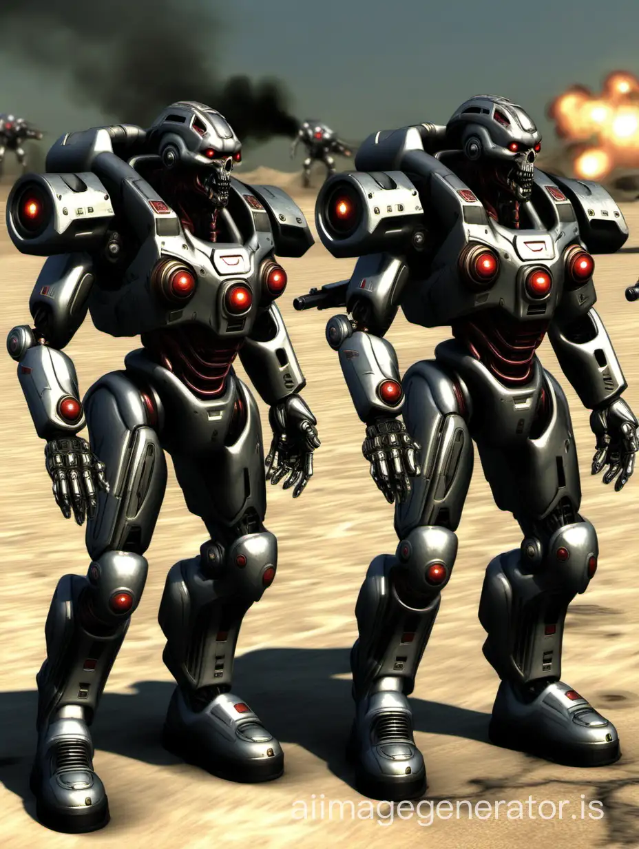 Command & Conquer NOD weaponry armed Cyborg Infantry squad