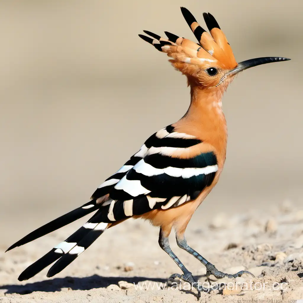 Colorful-Anapa-Hoopoe-Bird-Perched-on-Branch