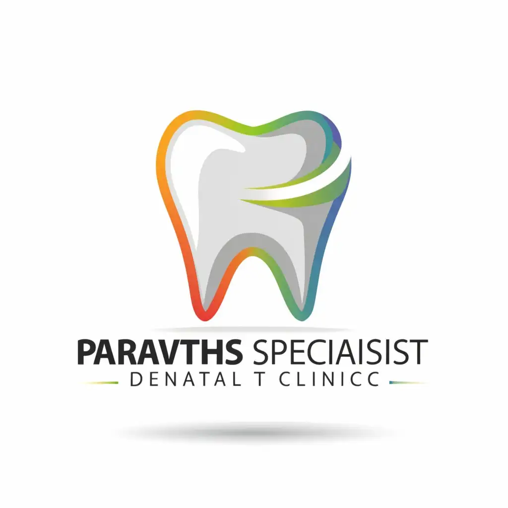 a logo design,with the text "Parvathi Specialist Dental Clinic", main symbol:teeth, Dental item, dental,complex,be used in Medical Dental industry,clear background