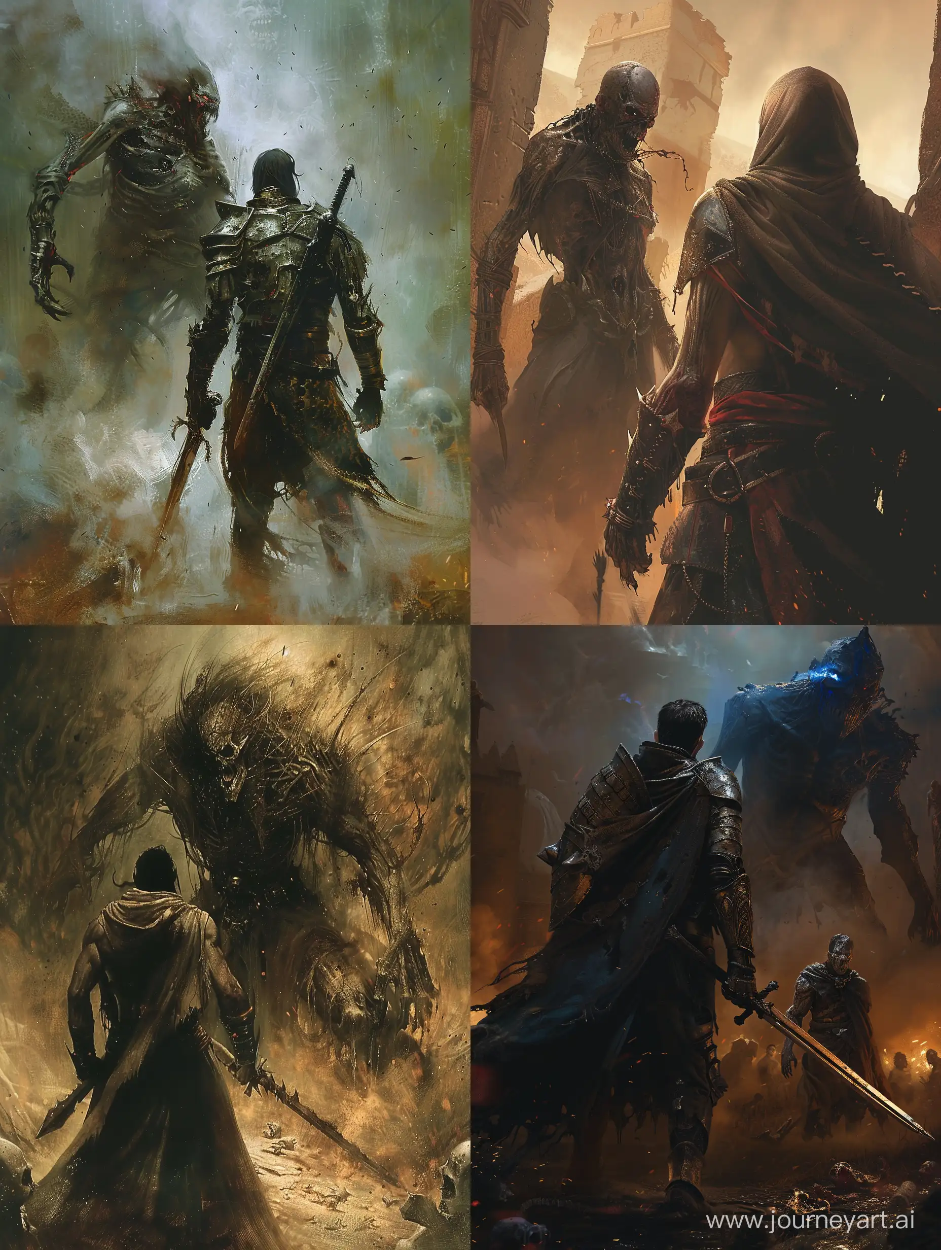 Courageous-Warrior-Confronting-Undead-Abomination-in-Epic-Battle