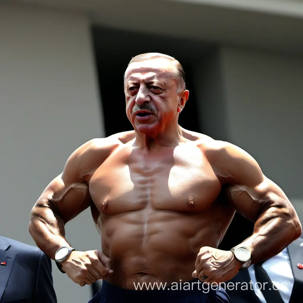 Turkish-President-Erdoan-Engaged-in-Vigorous-Bodybuilding