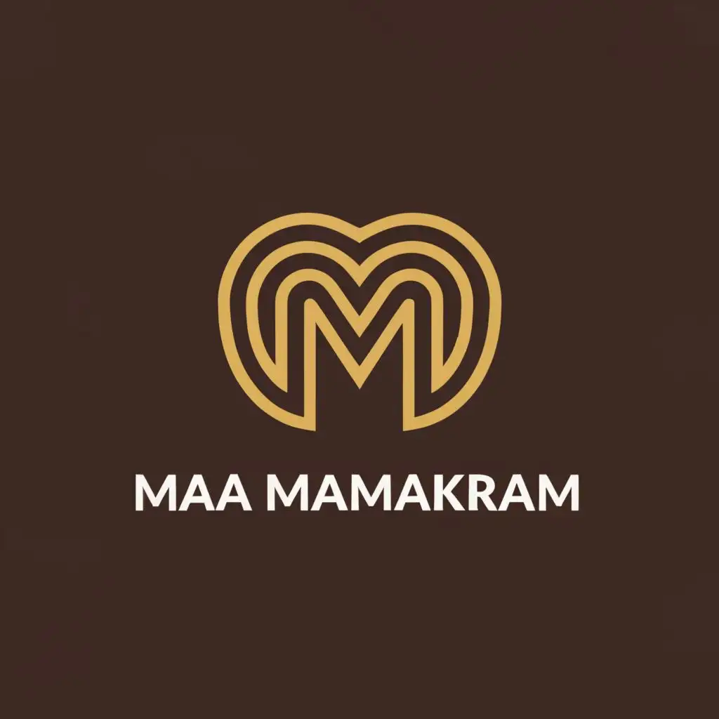 a logo design,with the text "Maa Mamakaram", main symbol:MM,Moderate,be used in Restaurant industry,clear background