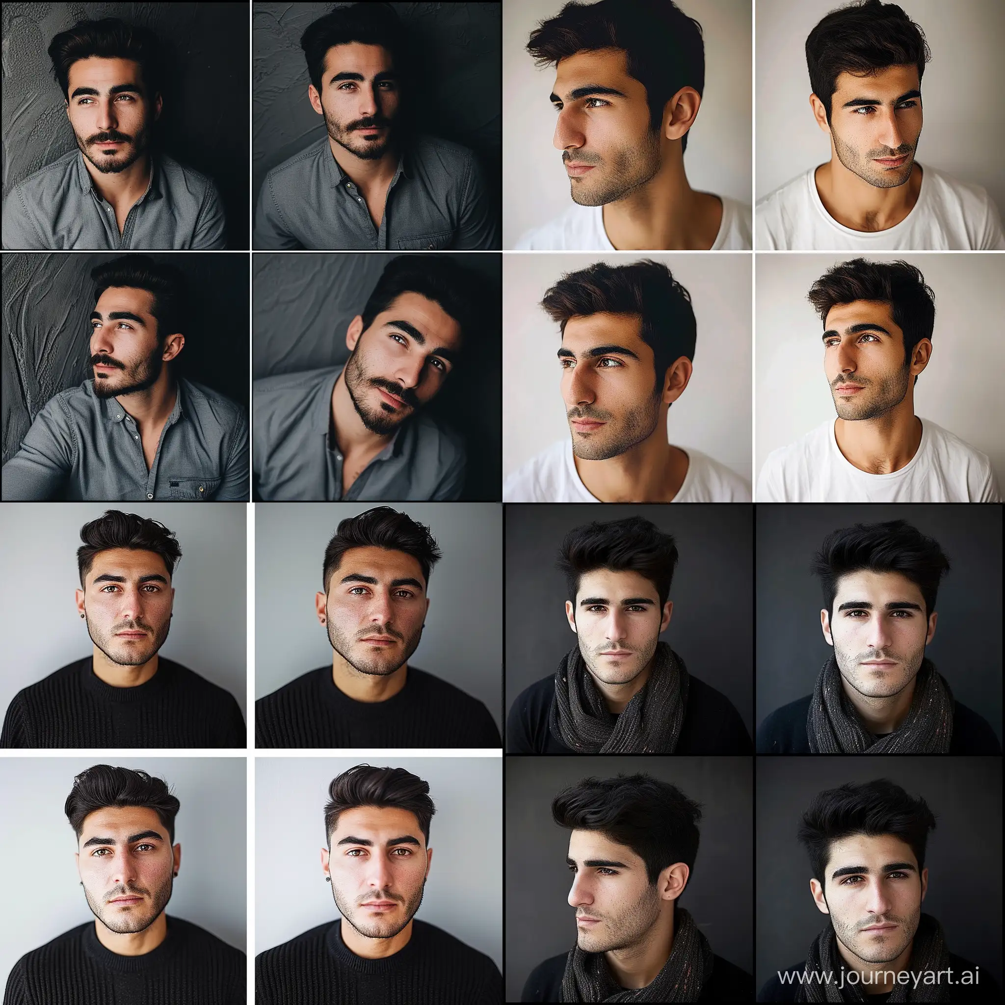 Армянский мужчина 27 лет,красивый,4 разные фото с разных ракурсов одного и того же человека 