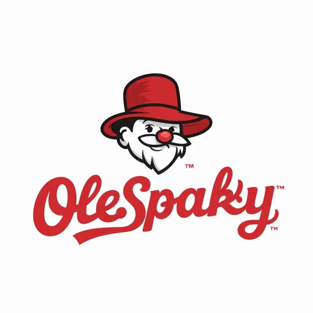a logo design,with the text "OleSparky", main symbol:Mr Redlegs,Moderate,clear background