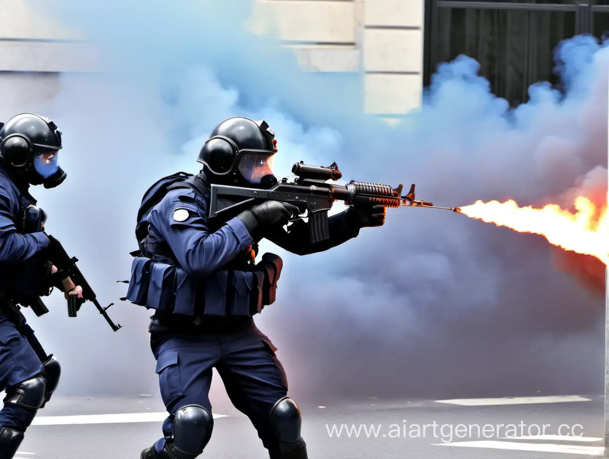 GIGN-Firing-at-Protesters-in-Intense-Clash