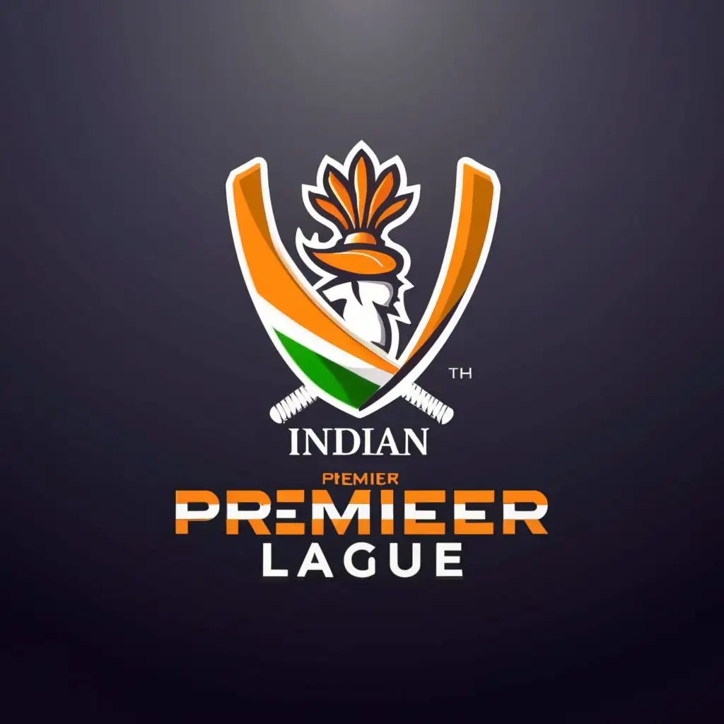 a logo design,with the text "Indian Premier League", main symbol:Cricket, India,Moderate,be used in Sports Fitness industry,clear background