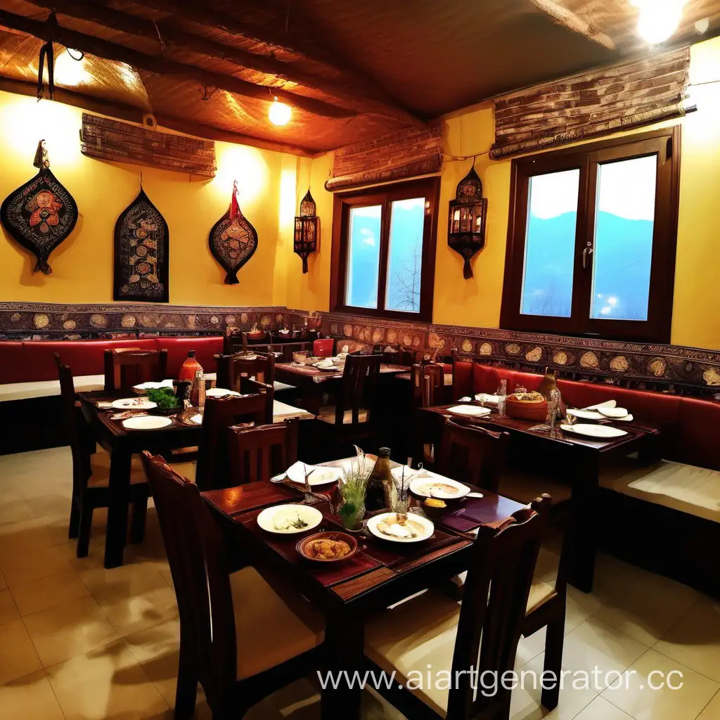 Cozy-Caucasian-Cuisine-Restaurant-Traditional-Dining-Experience-with-Khinkali-and-Dolma